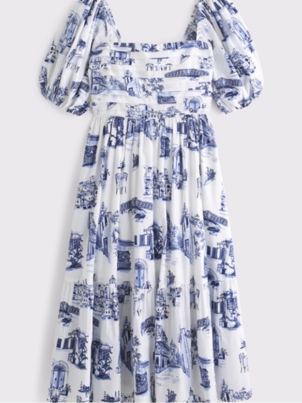 ISO ISO ISO Abercrombie & Fitch Emerson European Scenic Print Midi Maxi Dress